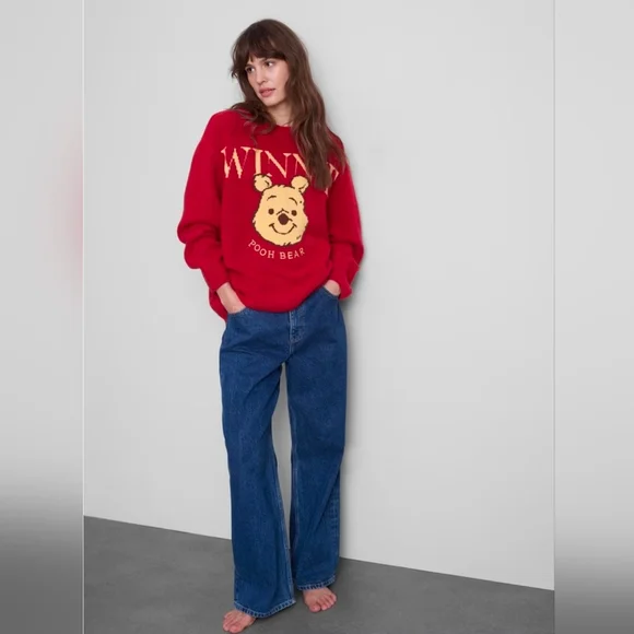 Disney Red and Yellow Winnie the Pooh Sweater Price Firm Oversized - Price Firm - Picture 3 of 7